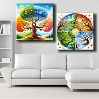 Peinture Diamant Éco-responsable Ever Moment – Vente Directe Usine – Paysage Arbre Coloré 4 Saisons – Cadeau DIY Maison ASF2941