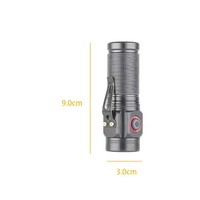 Senter Taktis Mini Daya Tinggi Baru, Senter Magnet 3 LED Tahan Air, Senter EDC Logo Kustom