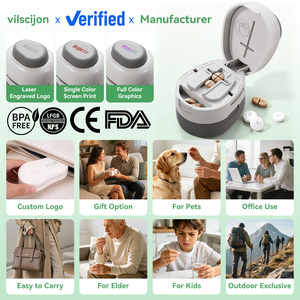 promotionnel 3 en 1 broyeur multifonctionnel direct d'usine séparateur de stockage de comprimés logo imprimé personnalisé - Product Image 2