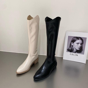 Botas de Inverno Femininas, Botas Planas de Moda, Botas Altas até o Joelho, Calçados Casuais Bonitos para Mulheres - Product Image 6