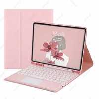Étui intelligent pour tablette iPad 10 avec clavier, coque rabattable en PU