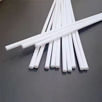 Barres conductrices en PTFE anti-électrostatiques, barres en plastique PTFE rempli de carbone pour environnements explosifs, conformes à la norme ASTM D257