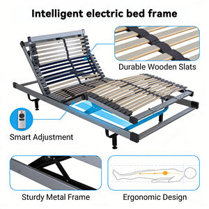 Оптовая продажа: Современная кровать размера «<span class=keywords><strong>King</strong></span>-size» с регулируемым наклоном, немецкий бесшумный мотор, пульт ДУ, многофункциональная |   Экологичные решения для отелей - Product Image 3