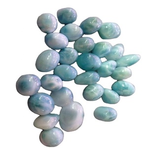 Natural <strong>larimar</strong> round cabochons blue <strong>larimar</strong> loose gemstone <strong>Jewelry</strong> - Product Image 5