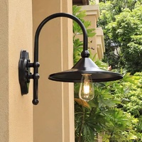 Applique murale LED extérieure en aluminium étanche IP65, blanc chaud, certifiée ROHS, pour balcon, jardin, terrasse, cour, garantie 2 ans