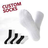 Fabrication en gros de chaussettes de sport personnalisées avec logo, écologiques, antidérapantes, pour le football