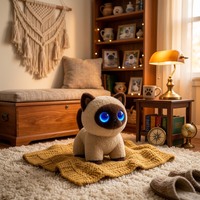Intelligente KI-Sprechende Katze Plüschtier Interaktiver Emotionaler Feedback-Begleiter Roboter als Geschenk für Kinder