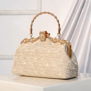 Nouvelle pochette vintage, sac de soirée à perles, sacs pour femmes, sacs à bandoulière, sacs à main avec chaîne, mini sac de soirée de luxe - Product Image 1