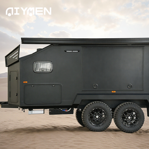 Remolques de viaje de fibra de vidrio de lujo híbridos todoterreno duraderos, cocina deslizante de suspensión independiente para acampar al aire libre - Product Image 3
