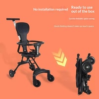 Poussette bébé 3-en-1 en acier la plus vendue, pliable à 360 degrés, avec 4 roues, pour les 6 mois aux 3 ans, système de voyage