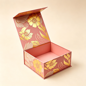 Caja de Regalo de Cartón Rígido de Lujo con Logotipo Personalizado OEM, Cierre Magnético y Embalaje Ecológico con Lámina Dorada para Regalos al por Mayor - Product Image 1