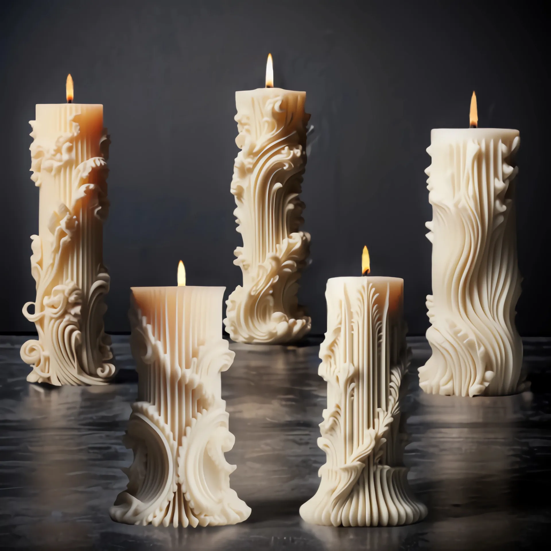 K52 Новая креативная Европейская ароматическая силиконовая форма для свечи
