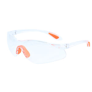 نظارات السلامة الصناعية مقاومة للخدش ومكافحة الضباب Uv400 نظارات السلامة الصناعية Ansi Z87.1 إطار ملون شفاف نظارات السلامة للعمال - Product Image 1