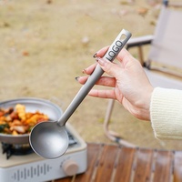 Cuillère à soupe et passoire en titane pur sur mesure Accessoires de cuisine faciles à nettoyer Outils de cuisine de voyage portables pour la maison