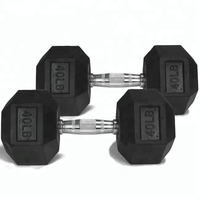 Ensemble de fitness unisexe, haltères réglables en acier et fonte avec revêtement hexagonal en caoutchouc, haltères d'exercice à domicile