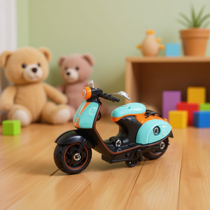 Motocicleta de Juguete de Metal Fundido a Presión, Escala 1:18, 19 cm, Scooter Coleccionable para Niños de 3 Años en Adelante - Product Image 3