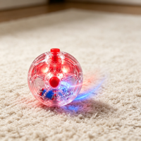 Jouet pour chien, balle interactive transparente et colorée, résistante aux morsures, pour chiens de petite, moyenne et grande taille