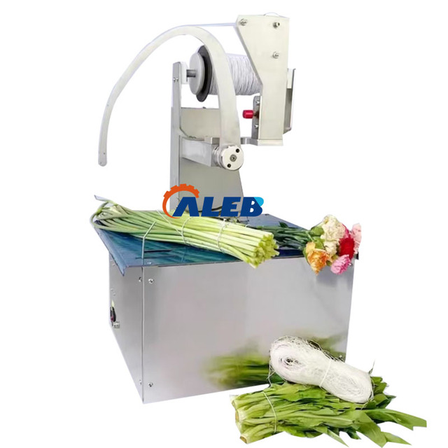Efficient and Automatic Advanced Elastic Rope Tying Machine for Vegetables, Flower Bouquets, and Wires -