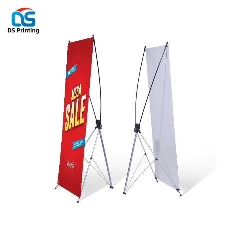 Fabriek Aangepaste Reclame Promotionele Statief X Frame Banner Stand Rugzak Set Hoge Kwaliteit Vlinder X Banner Stand