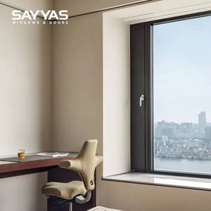 Fenêtre à battant horizontale en aluminium moderne et résistante, avec micro-ventilation, insonorisation et imperméabilisation, idéale pour <span class=keywords><strong>salon</strong></span> et hôtel - Product Image 5