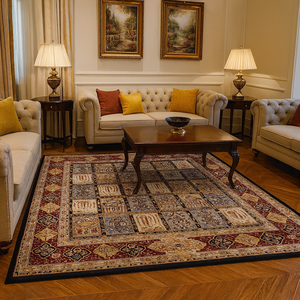 Autovi karpet pola Oriental tradisional buatan tangan karpet campuran wol desain Persia mewah untuk ruang tamu dapat dicuci - Product Image 2