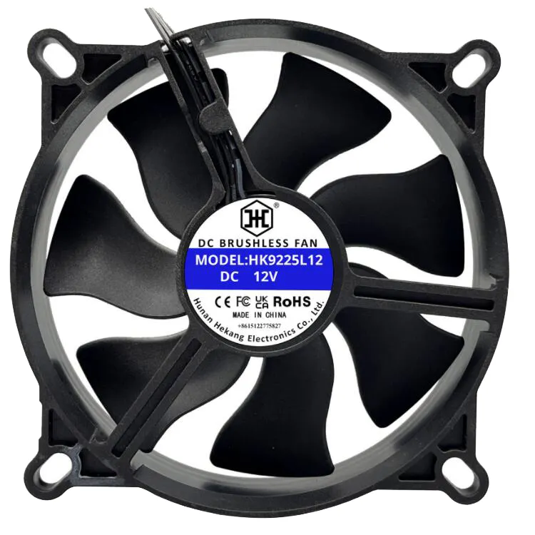 Alto CFM a basso rumore di raffreddamento hekang ventilatore dc 12V 92*25mm cpu aria refrigeratore per computer portatile ricarica carrello ventola di raffreddamento