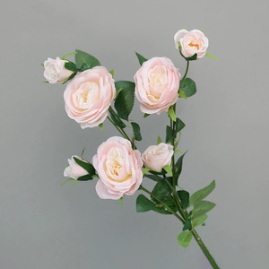 Arrangement de fleurs de tombe commémorative lilas rose faux sans décoloration fleurs de cimetière de jour commémoratif de coquelicot rose artificiel - Product Image 5