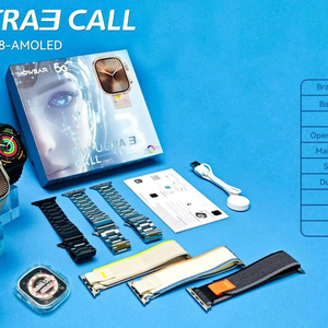 Reloj Inteligente DF HW ULTRA3 con Videollamada y Monitor de Ritmo Cardíaco 5G para Hombre y Mujer (IP67) Compatible con Tarjeta SIM - Product Image 1