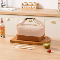 Isolierte Lunchbox-Tragetasche, einlagige Bento-Tasche mit tragbarer Kälteisolierung für Reis und Mittagessen.