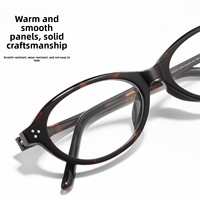 Explosions Nerd Plate GM Fashion Ovale Petit Cadre Cat Eye Motif Géométrique Pleine Jante Unisexe Lunettes 92270BD Fibre D'acétate