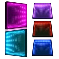 Panneaux de sol LED 3D Infinity magnétiques et étanches, sol modulaire portable pour événements de mariage, soirées en boîte de nuit et extérieur