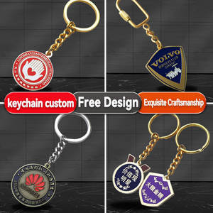 Logotipo de la marca Esmalte Dibujos animados Personal Lindo Anime Promocional Llavero de metal personalizado Llavero/Llaveros al por mayor - Product Image 5