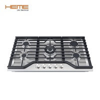 Fabricant de plaques de cuisson intégrées Cuisinière à gaz en acier inoxydable à 5 brûleurs de 90cm pour un usage domestique