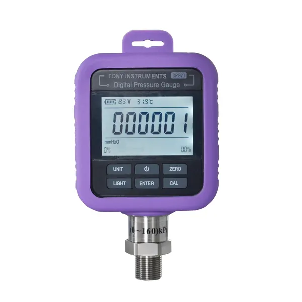 Pressure master gauge with high accuracy and 6 digits display