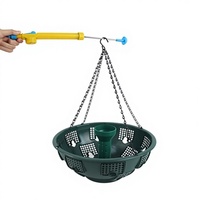 Jardinière suspendue moderne et durable en plastique PP, écologique, avec système d'arrosage, pour la décoration intérieure/extérieure