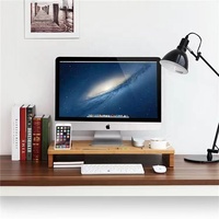 Support de cou, organisateur de bureau, étagère de bureau pour écran d'ordinateur LCD, support de clavier, boîte de rangement, étagère de rangement