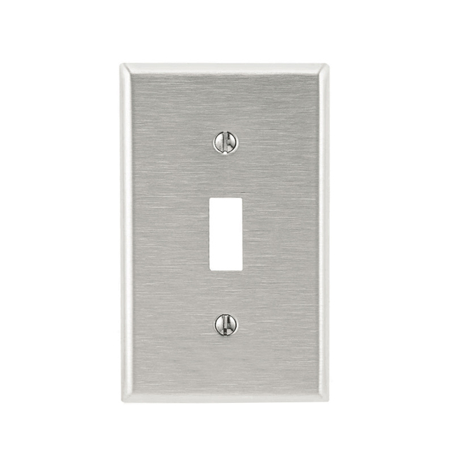 US Stainless Steel Face Plate 1Gang Receptacle  Wall Plate