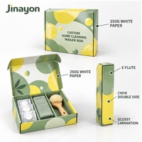 Boîte d'expédition pliable en carton ondulé E-Flute personnalisée avec doublure en mousse pour kits d'abonnement e-commerce