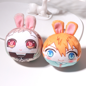 Popolare <span class=keywords><strong>Anime</strong></span> Mini cuscino corto peluche cuscino portachiavi PP cotone Omanjuu Manjuu peluche portachiavi - Product Image 2