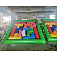 Grand jeu gonflable de sport, jeu de team building et d'équipe pour le divertissement, jouet Tetris, autre jeu de puzzle pour enfants et adultes