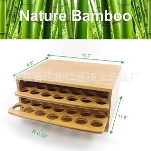 Organizador de cápsulas de café de bambú, caja de almacenamiento de doble capa de 40x30x12cm para cápsulas Nescafé Dolce Gusto - Product Image 5