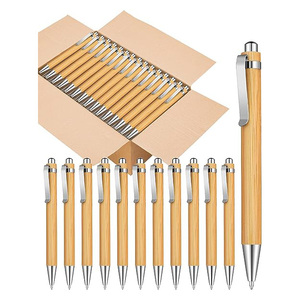 ปากกาลูกลื่นไม้ไผ่แบบกำหนดเอง เป็นมิตรกับสิ่งแวดล้อม พร้อมโลโก้ - Product Image 2