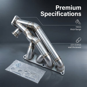 Collecteur d'échappement en acier inoxydable SC-HDA-01T pour <span class=keywords><strong>Honda</strong></span> K-Series <span class=keywords><strong>K20</strong></span>/K24 06-11 Civic Si <span class=keywords><strong>Type</strong></span> <span class=keywords><strong>R</strong></span> 8e génération EP3 - Épaisseur 1,5 mm, finition miroir - Product Image 3