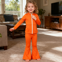 Vêtements de sport pour enfants vente en gros de pantalons Belle en nylon et spandex doux et respirant vêtements de sport 2 pièces ensemble de yoga pour filles