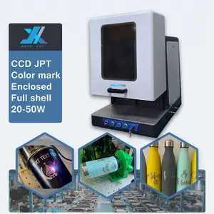 Name Necklace Engraver CE Approved Mini Portable Enclosed Fiber Laser Marking Machines For Metal SS Copper Jewellery