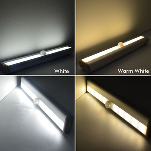 10 LED à piles <span class=keywords><strong>placard</strong></span> veilleuse sans fil PIR <span class=keywords><strong>détecteur</strong></span> de <span class=keywords><strong>mouvement</strong></span> <span class=keywords><strong>détecteur</strong></span> armoire lumières - Product Image 6