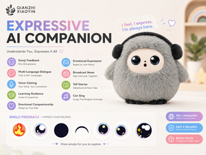 ตุ๊กตา AI พูดคุยได้ เชื่อมต่อ WiFi รองรับ ChatGPT 80+ <span class=keywords><strong>ภาษา</strong></span> จำลองเสียงพูด แสดงอารมณ์ ความจำระยะยาว ของขวัญสำหรับเด็ก สหรัฐอเมริกา สหราชอาณาจักร ยุโร<span class=keywords><strong>ป</strong></span> สหรัฐอาหรับเอมิเรตส์ - Product Image 2