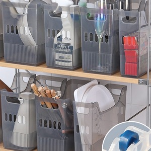 ถังเก็บของพลาสติกสำหรับองค์กรถังขยะตู้กับข้าวสีขาว - Product Image 5