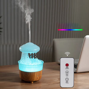 <b>Rain</b> <b>Cloud</b> Humidifier With <b>Night</b> <b>Light</b> Raining Water Drop Sound Air 7 Color USB Mute Mist Essential Oil Diffuser Aromatherapy - Product Image 2