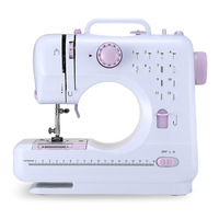 Machine à coudre surjeteuse automatique multifonctionnelle 12 points avec pédale, mini, portable, pour usage domestique